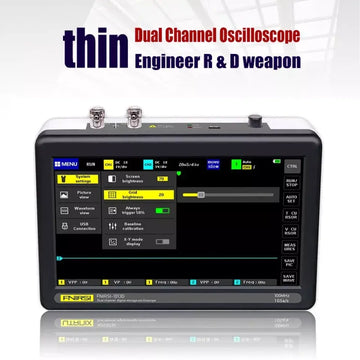 FNIRSI® 1013D Dual Channel Digital Tablet Oscilloscope, 7" Touch Screen 100M Bandwidth 1GS Sampling Rate - Imported from UK